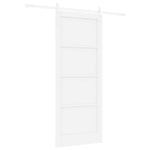 Csúszó ajtó ORKDAL 86 x 211 cm Szerelt Fa Fehér 6
