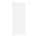 Csúszó ajtó ORKDAL 93 x 202 cm Szerelt Fa Fehér 6