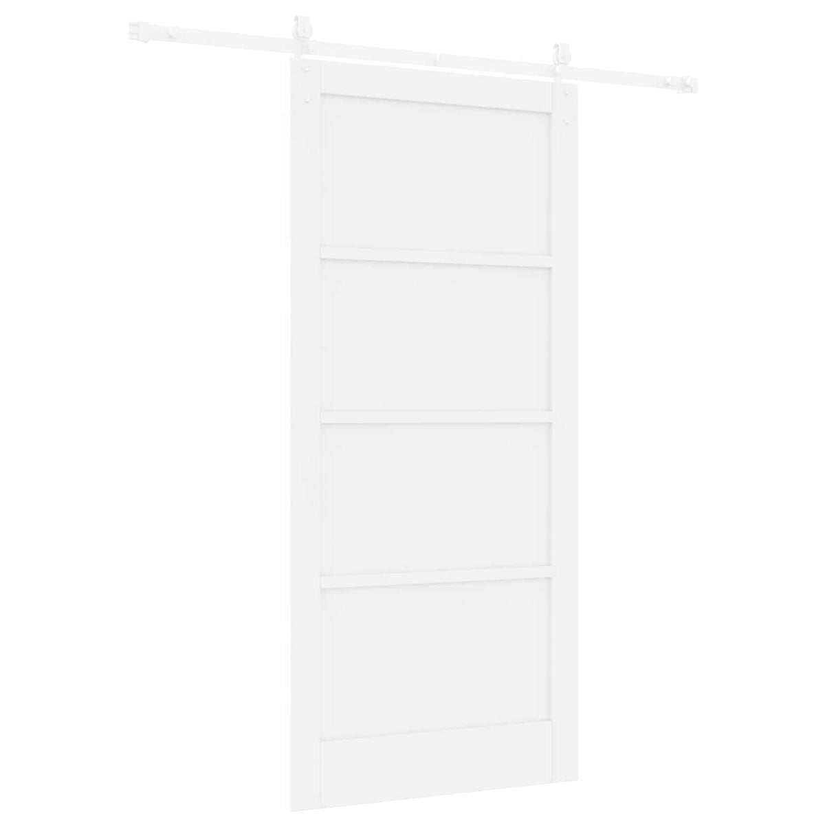 Csúszó ajtó ORKDAL 93 x 202 cm Szerelt Fa Fehér 6
