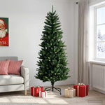 Artificial Hinged Christmas Tree 210 cm PE és PVC Zöld