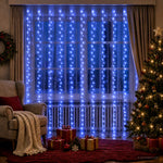 Fényfüggöny 300 LED Kék 300 x 300 cm