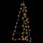 Fém karácsonyfa LED-del KUOPIO 100 cm Meleg fehér Acél Fekete 5