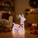 3D karácsonyi rénszarvas LOVIISA 140 LED Többszínű