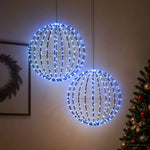 Karácsonyi csúcsdísz világítás 2 db 384 LED Kék