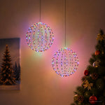 Karácsonyi csúcsdísz világítás 2 db 192 LED Többszínű