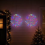 Karácsonyi csúcsdísz világítás 2 db 320 LED RGB 3