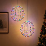 Karácsonyi csúcsdísz világítás 2 db 320 LED RGB