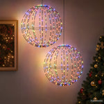 Karácsonyi csúcsdísz világítás 2 db 384 LED RGB