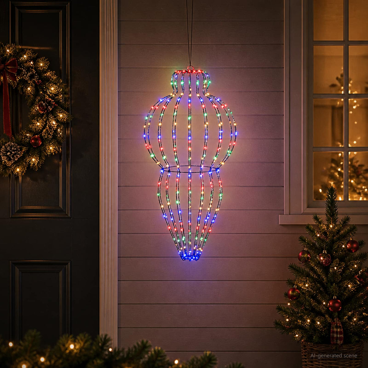 Karácsonyi csúcsdísz világítás 320 LED Többszínű 3