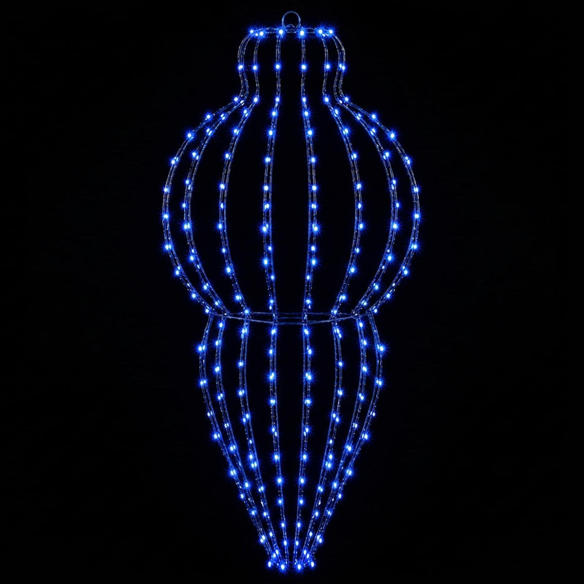 Karácsonyi csúcsdísz világítás 2 db 640 LED Kék Átm. 40 x 75 cm 5