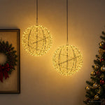 Karácsonyi csúcsdísz világítás 2 db 1000 LED Meleg fehér 3