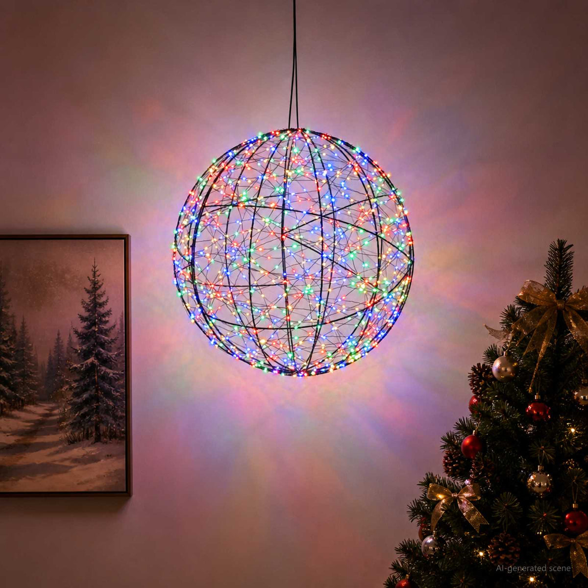 Karácsonyi csúcsdísz világítás 950 LED Többszínű 3