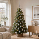 Karácsonyi Díszgömb Készlet 61 db Szürke Átm. 6 cm Műanyag 3