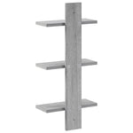 Falpolc Szürke Sonoma 30 x 13,5 x 64,5 cm Szerelt Fa 5