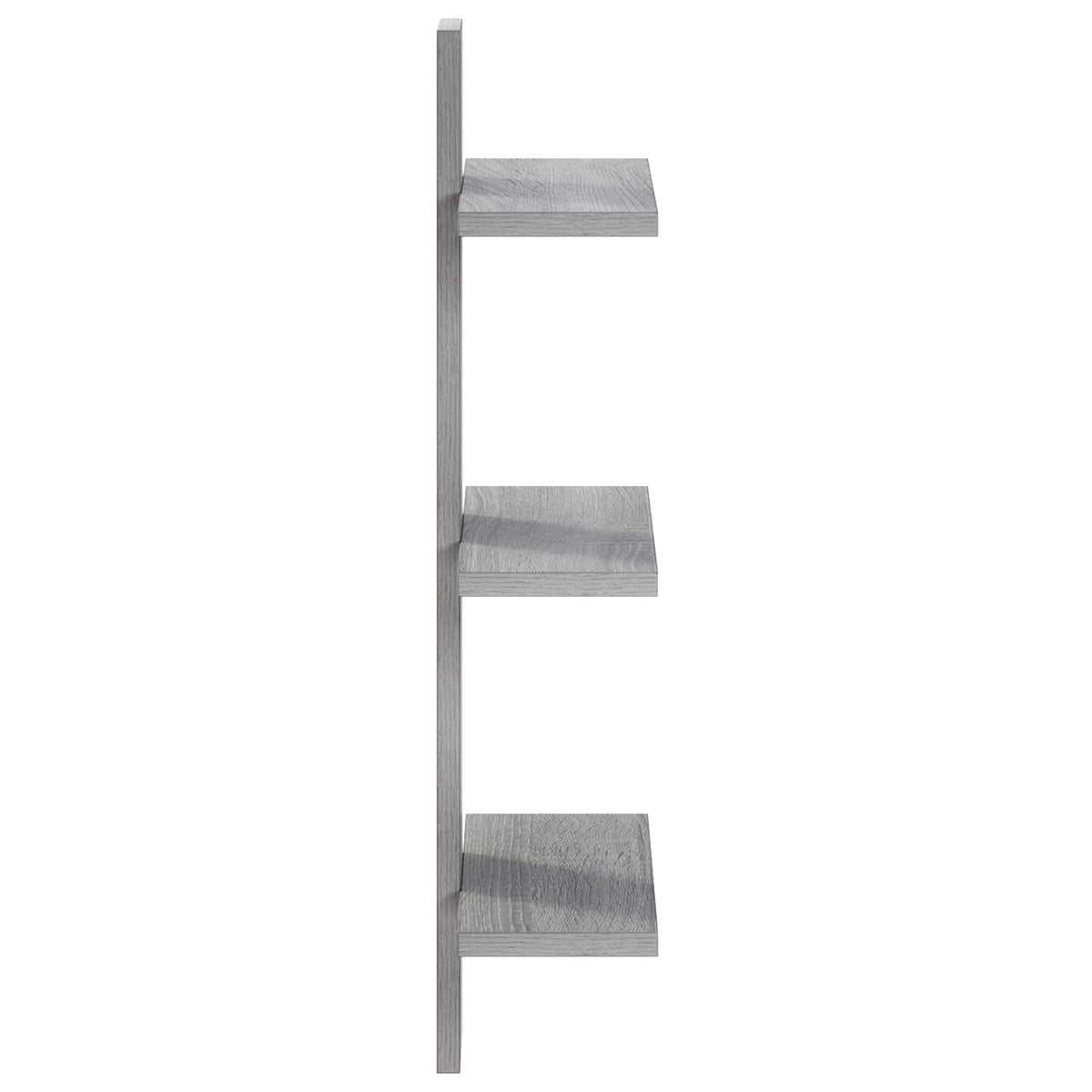 Falpolc Szürke Sonoma 30 x 13,5 x 64,5 cm Szerelt Fa 4
