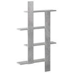 Falpolc Betonszürke 61 x 13,5 x 105 cm Szerelt Fa 4