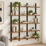 Falpolc Antik Fa 102 x 13.5 x 102 cm Szerelt Fa