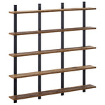 Falpolc Antik Fa 102 x 13.5 x 102 cm Szerelt Fa 2