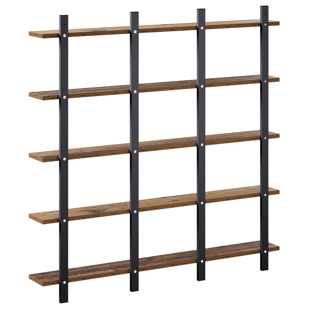 Falpolc Antik Fa 102 x 13.5 x 102 cm Szerelt Fa 5