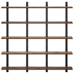 Falpolc Antik Fa 102 x 13.5 x 102 cm Szerelt Fa 3