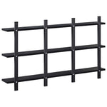 Falpolc Fekete Tölgy 102 x 13,5 x 58 cm Szerelt Fa 5