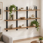 Falpolc Antik Fa 102 x 13,5 x 58 cm Szerelt Fa