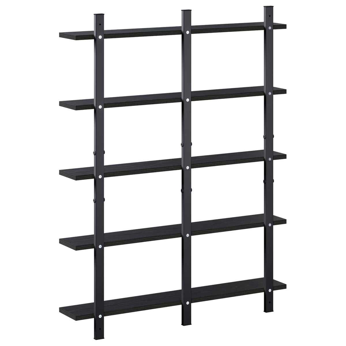 Falpolc Fekete Tölgy 79.5 x 13.5 x 102 cm Szerelt Fa 5