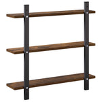 Falpolc Füstös Tölgy 60.5 x 13.5 x 58.5 cm Szerelt Fa 5