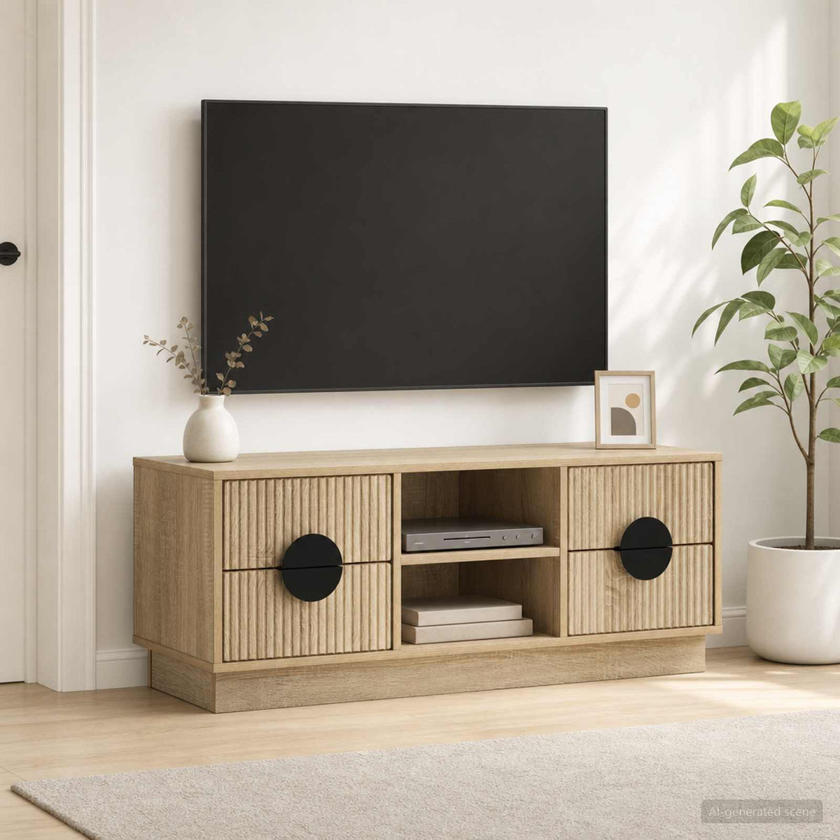TV szekrény VENRAY 101 x 36,5 x 40 cm Sonoma Tölgy