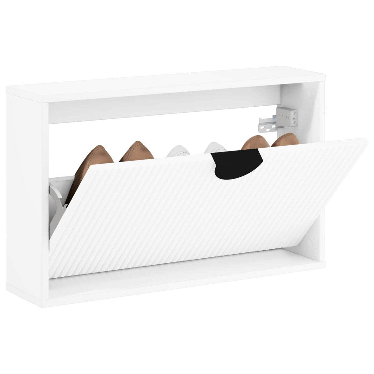 Cipőszekrény VENRAY 70 x 17 x 43 cm Szerelt Fa Fehér 3