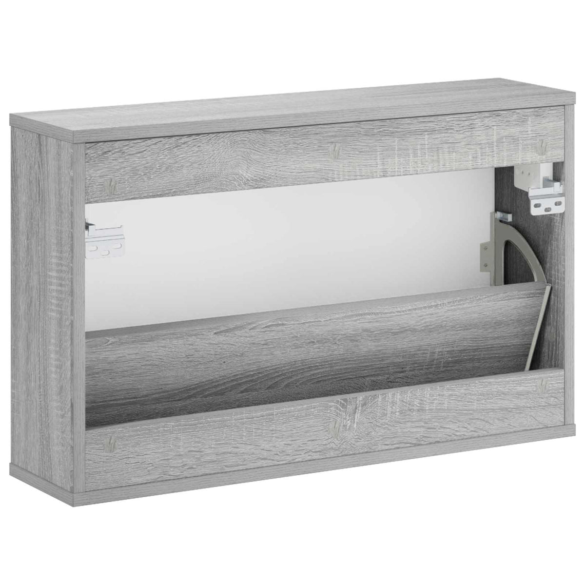 Cipőszekrény VENRAY 70 x 17 x 43 cm Szerelt Fa Szürke Sonoma 7