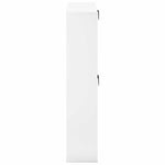Cipőszekrény VENRAY 70 x 17 x 82 cm Szerelt Fa Magasfényű Fehér 6