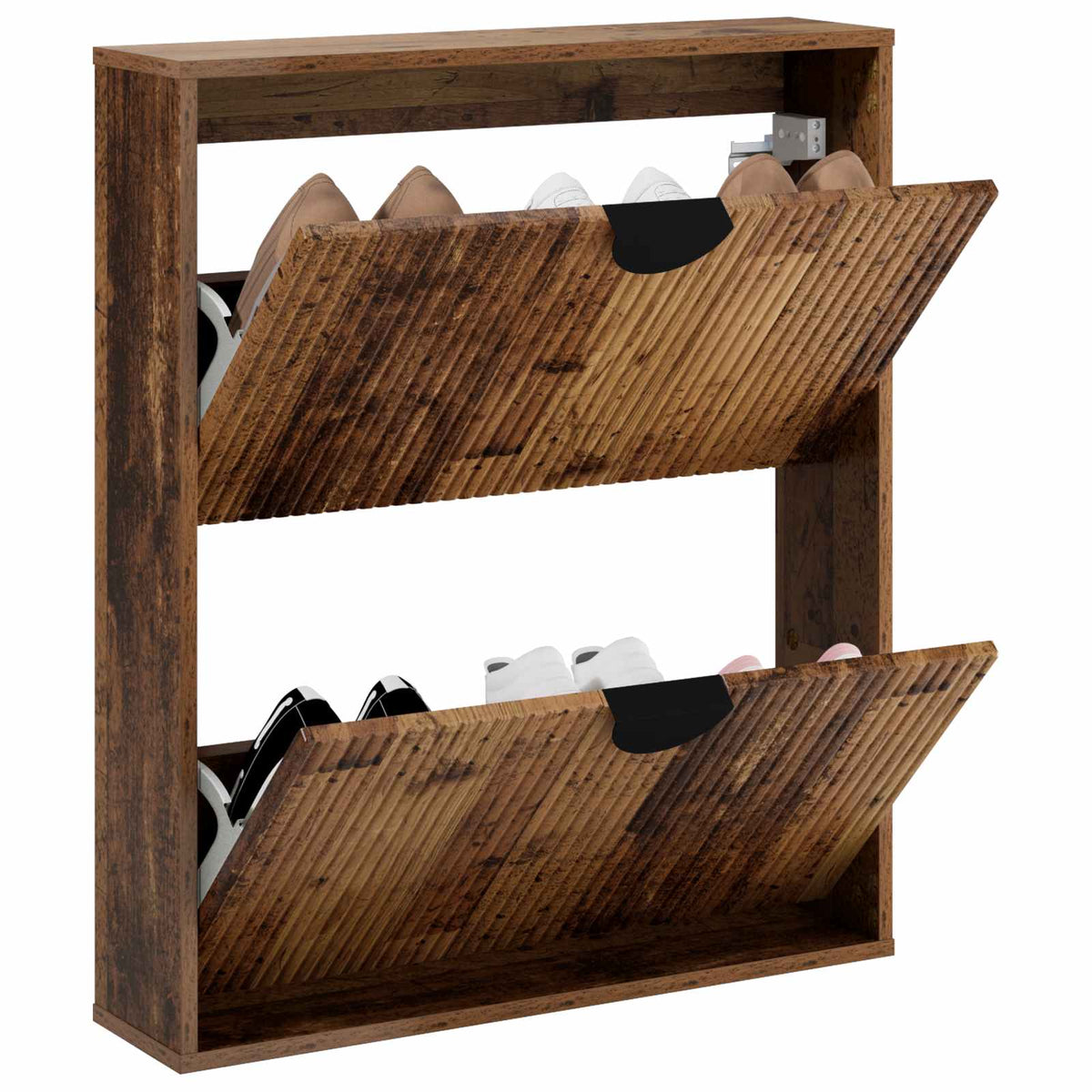 Cipőszekrény VENRAY 70 x 17 x 82 cm Szerelt Fa Antik Fa 3