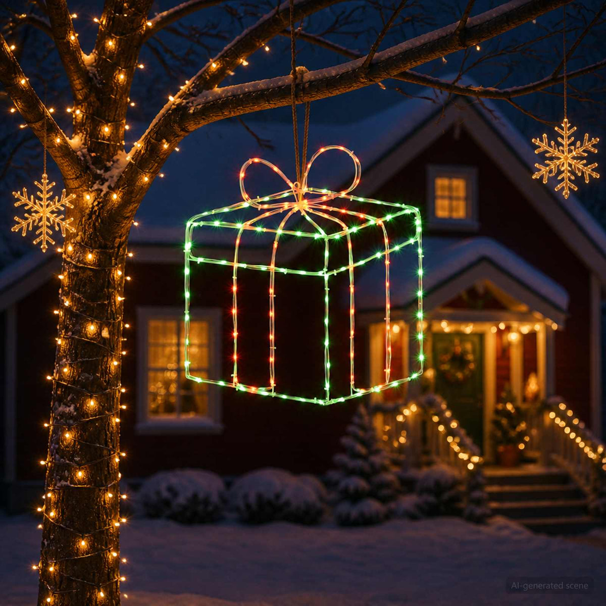Karácsonyi világító ablakdísz sziluettek LOVIISA 200 LED 3