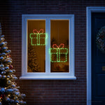 Karácsonyi világító ablakdísz sziluettek LOVIISA 2 db 160 LED 3