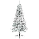 Műkarácsonyfa gömbbel 180 cm 300 LED Meleg fehér PVC és fém 5