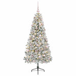 Műkarácsonyfa gömbbel 120 cm 150 LED Meleg fehér PVC és fém 4