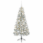 Műkarácsonyfa gömbbel 120 cm 150 LED Meleg fehér PVC és fém 4