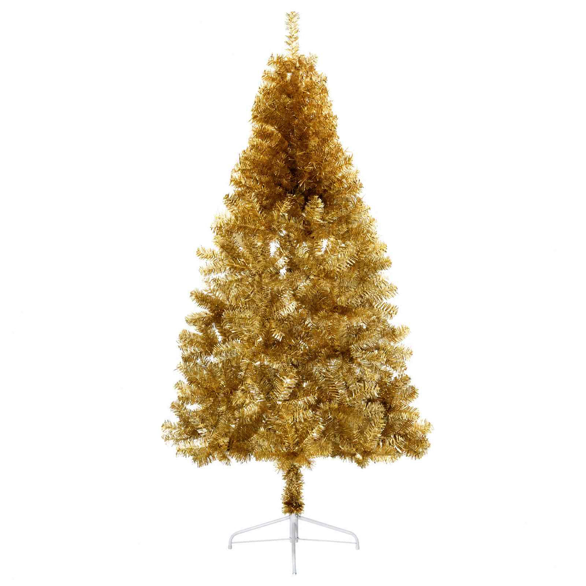 Műkarácsonyfa gömbbel 210 cm 300 LED Meleg fehér PVC és fém 5