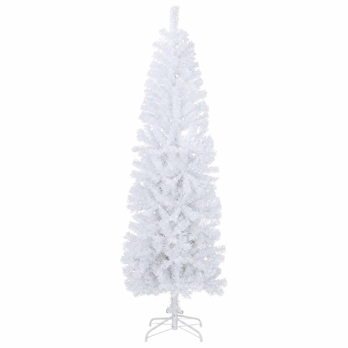Karcsú műkarácsonyfa gömbökkel 240 cm 300 LED Meleg fehér 5