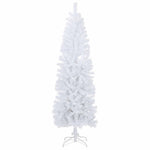 Karcsú műkarácsonyfa gömbökkel 210 cm 300 LED Meleg fehér 5