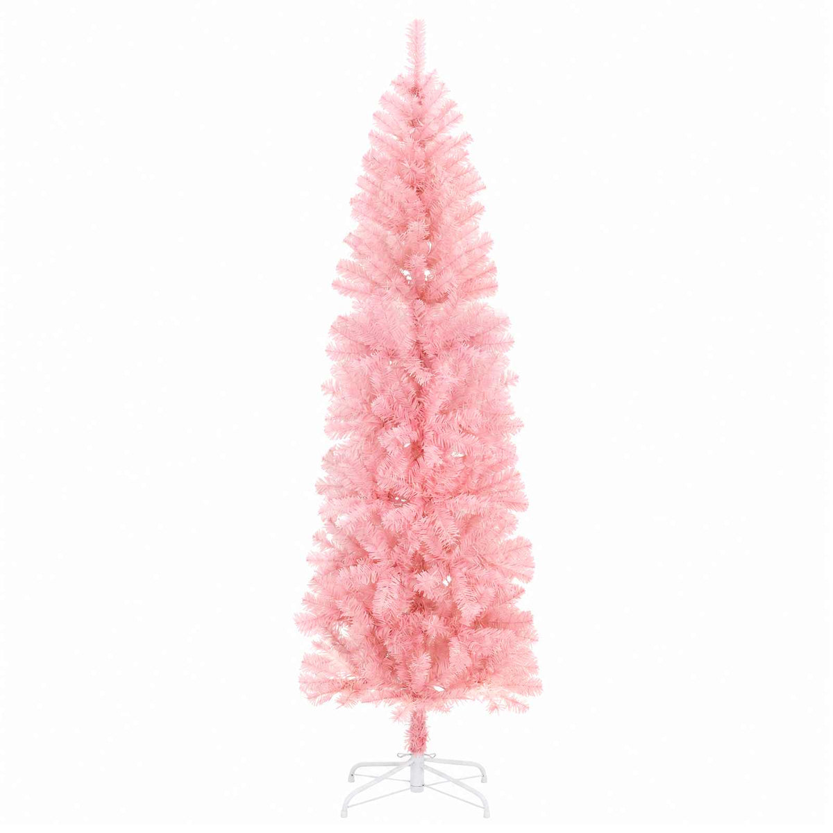 Karcsú műkarácsonyfa gömbökkel 240 cm 300 LED Meleg fehér 5
