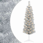 Mű Karcsú Karácsonyi Fa 150 cm 150 LED Meleg fehér PVC és fém 2