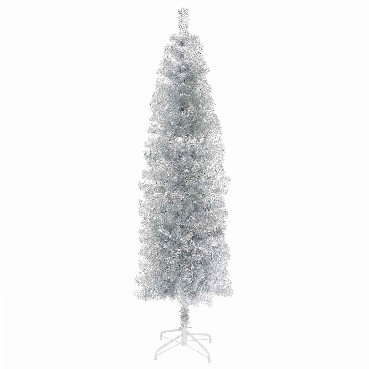 Karcsú műkarácsonyfa gömbökkel 180 cm 300 LED Meleg fehér 5