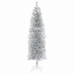 Karcsú műkarácsonyfa gömbökkel 180 cm 300 LED Meleg fehér 5