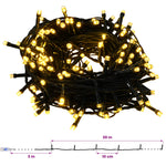 Műkarácsonyfa gömbbel 210 cm 300 LED Meleg fehér PVC és fém 13
