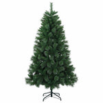 Műkarácsonyfa gömbbel 120 cm 150 LED Meleg fehér PVC és fém 5