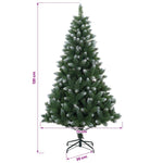 Műfenyő gömbökkel 120 cm 150 LED Meleg fehér PVC és fém Zöld 11