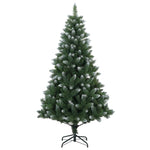 Műfenyő gömbökkel 180 cm 300 LED Meleg fehér PVC és fém Zöld 5