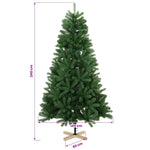 Műkarácsonyfa gömbbel 240 cm 300 LED Meleg fehér PVC Zöld 11